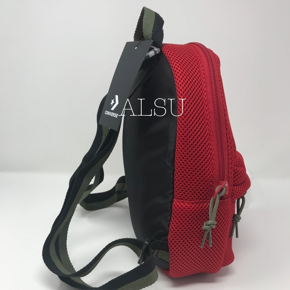 Converse Mesh AF IF Backpack Red W AUTHENTIC - Picture 5 of 8
